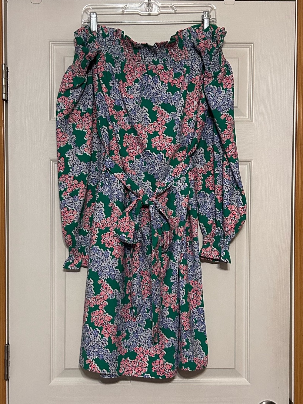 Crown & Ivy Hydrangea Off-the-Shoulder Dress